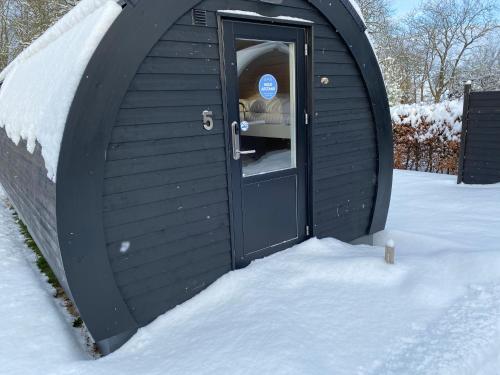 Danhostel Rødding Centret en invierno