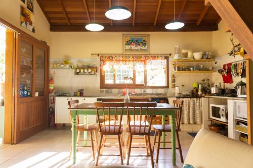 Dapur atau dapur kecil di Casa dos Açores Cama e Café