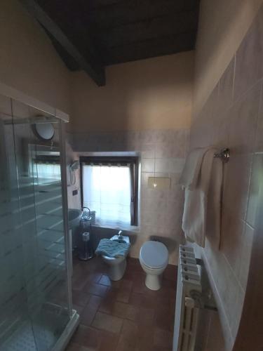 Koupelna v ubytování Agriturismo Raimondi Cominesi Amilcare