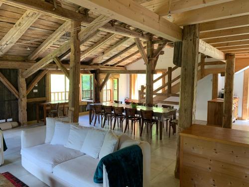Χώρος καθιστικού στο Le Chalet dans les Etoiles