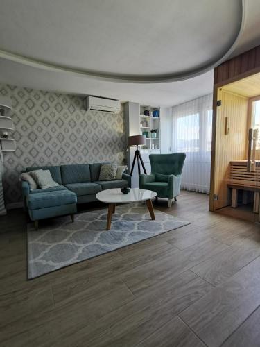 Posezení v ubytování Lux Apartman 34