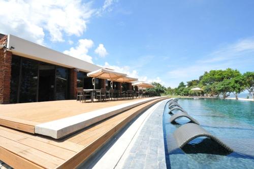 The swimming pool at or close to Astoria Palawan