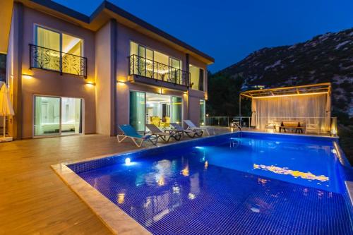 Gallery image of LA VILLA CELINE- XLarge villa complete privacy in nature, pool with wondeful view in Kalkan