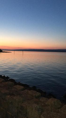 a view of a large body of water at sunset at MOD’s place in Nenagh