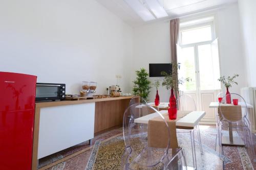 Kuchyň nebo kuchyňský kout v ubytování B&B LEI
