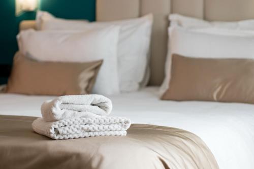 Cama o camas de una habitación en Boutique Hotel Bura 45N