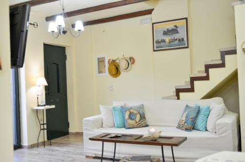 Χώρος καθιστικού στο Casa in Pietra Vista Mare