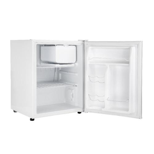 an empty white refrigerator with its door open at Pousada Morada dos ANJOS in Penha