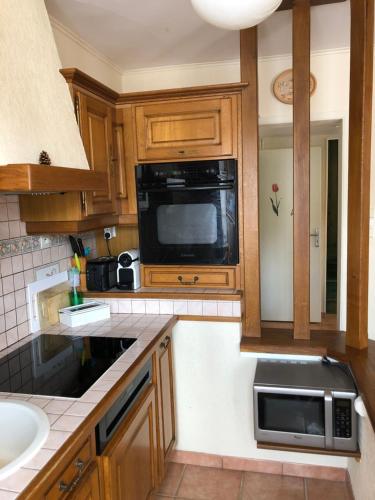 Η κουζίνα ή μικρή κουζίνα στο Casa Parcului