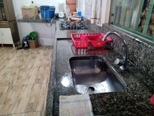Köök või kööginurk majutusasutuses Aconchego Baiano - Coroa Vermelha - Cabrália - BA.
