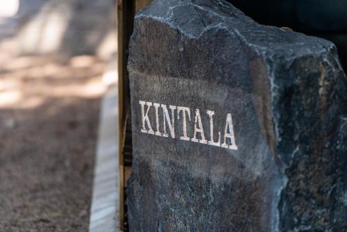 a rock with the word kyrka written on it at Kintala Resort & Spa in Dungiven