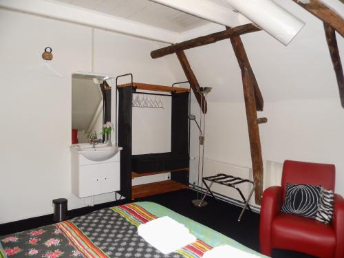 Appartement Greidesicht Kollumerpompにあるベッド
