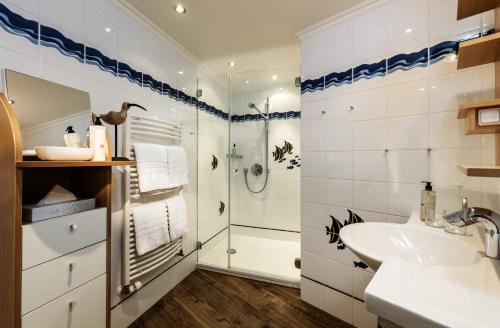 Koupelna v ubytování Hotel Reethüüs