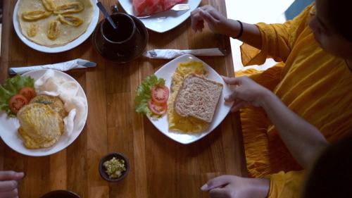 Jídlo v vily nebo okolí