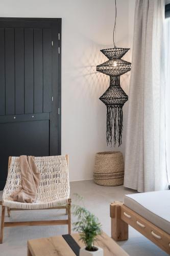 Χώρος καθιστικού στο Athina Milos Suites