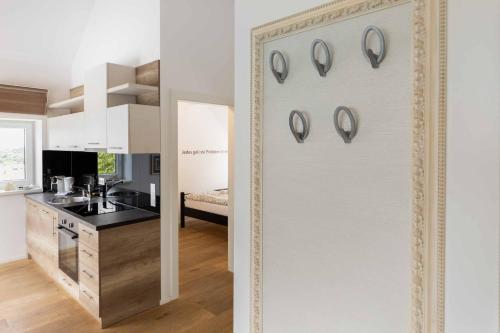 Dapur atau dapur kecil di Triangle Apartments