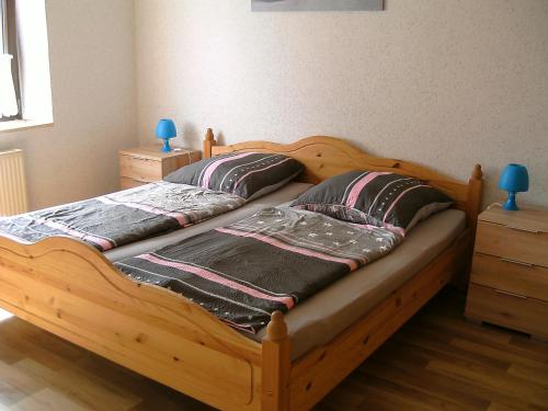 Krevet ili kreveti u jedinici u okviru objekta Ferienhaus Niessen