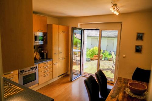 Kuchyň nebo kuchyňský kout v ubytování Apartment Danielsbergblick