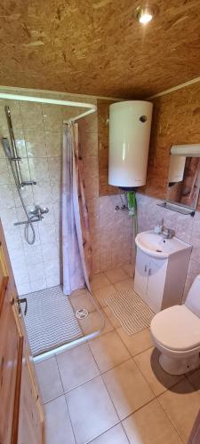 Vannituba majutusasutuses Laasi-Jaani Holiday Homes