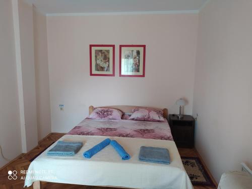 Ένα ή περισσότερα κρεβάτια σε δωμάτιο στο Prenoćište Aleksandar