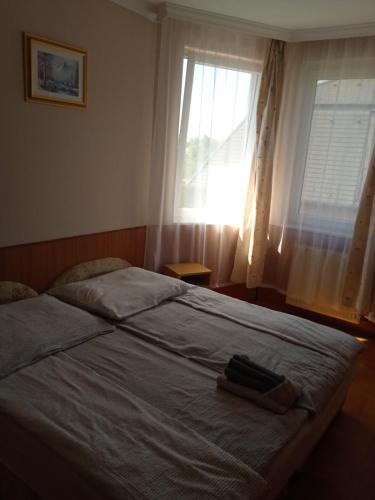 Postel nebo postele na pokoji v ubytování Apartman Pávai-Silye