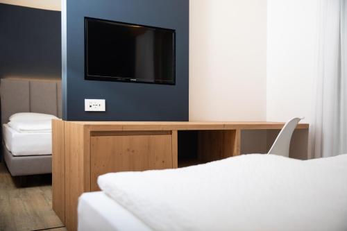 Ένα ή περισσότερα κρεβάτια σε δωμάτιο στο Moon Eco B&B