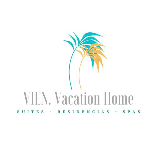 a logo for a vacation home with a palm tree at MAKANA Tonsupa - Suites y Departamentos Familiares - Deluxe Suites in Tonsupa