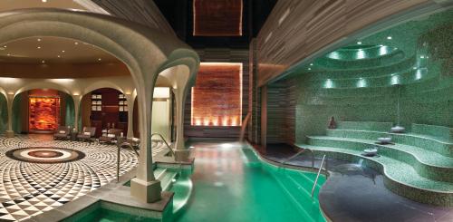 a pool in a hotel room with a spa at Ocean Casino Resort in Atlantic City