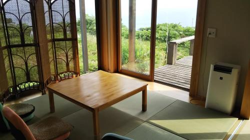 Balkón nebo terasa v ubytování 日本海 能生の宿 見晴らし亭