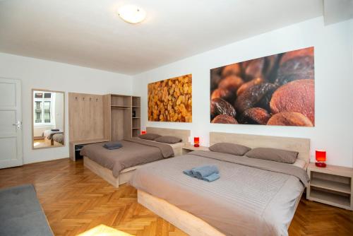 Postel nebo postele na pokoji v ubytování Viva Rooms