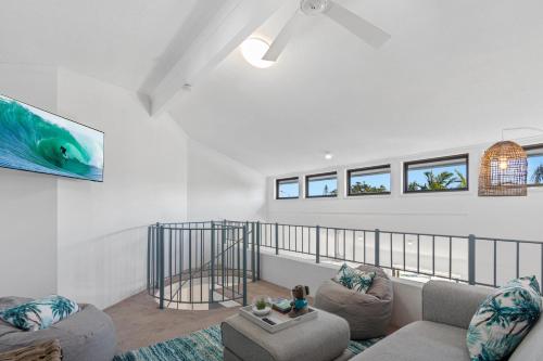 Χώρος καθιστικού στο Noosa Boutique Apartments & Elkhorn Villas
