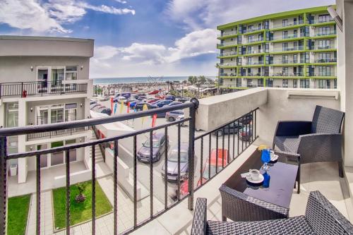Un balcon sau o terasă la Sammos Beach Resort