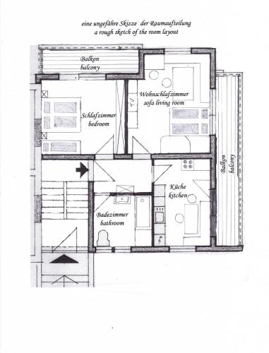 Haus Carmenの見取り図または間取り図