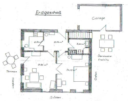 Κάτοψη του Gartenwohnung Tausendfreund am Chiemsee