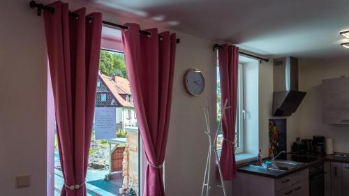 Kuchyň nebo kuchyňský kout v ubytování Appartementhaus- Bredner / Appartement II