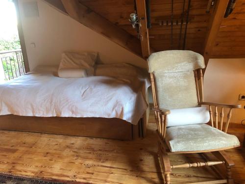 Postel nebo postele na pokoji v ubytování La Casita de Navacerrada