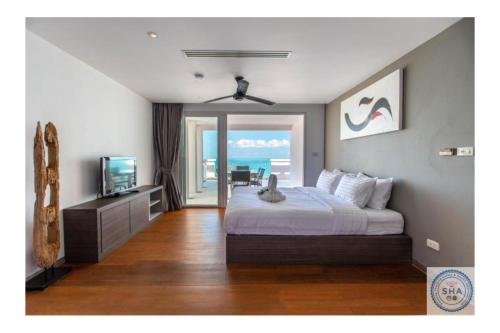 Cama o camas de una habitación en Panorama Samui Residences
