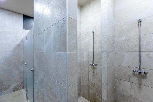 Vonios kambarys apgyvendinimo įstaigoje Resort Apartamenty Klifowa Rewal 61