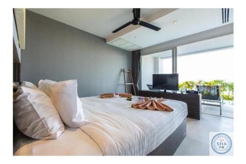Cama o camas de una habitación en Panorama Samui Residences