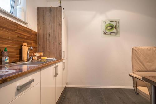 Kuchyň nebo kuchyňský kout v ubytování Apartment für Zwei