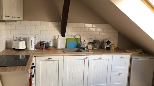 Dapur atau dapur kecil di Wilaneska Prośno
