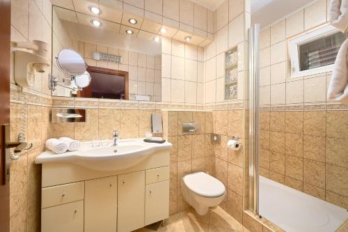 
Een badkamer bij Hotel Villa Andrea
