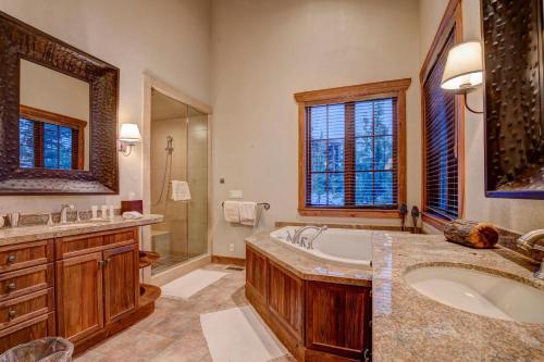 A bathroom at 7650 Sterling Drive