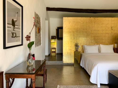 Postel nebo postele na pokoji v ubytování Villa Pedra Natural Houses