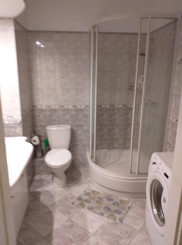 A bathroom at Apartament Portowa 29