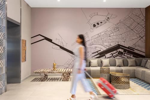 Χώρος καθιστικού στο Aparthotel Adagio Dubai Deira