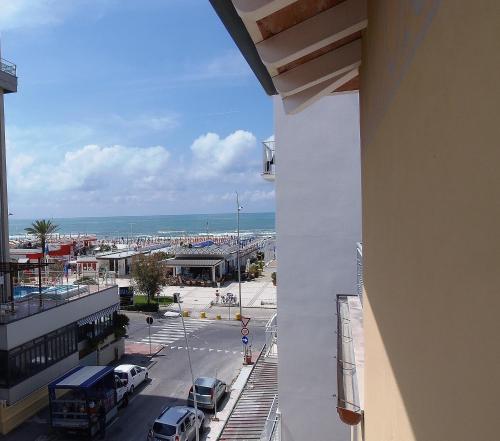 a view of a city from a building at Hotel Lido Inn in Lido di Camaiore