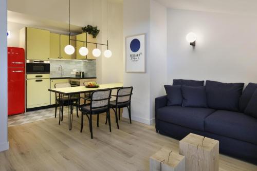 Kuchyň nebo kuchyňský kout v ubytování Appart'hôtel Bellamy Chamonix