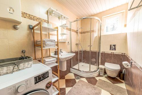 Koupelna v ubytování Apartments Danigo