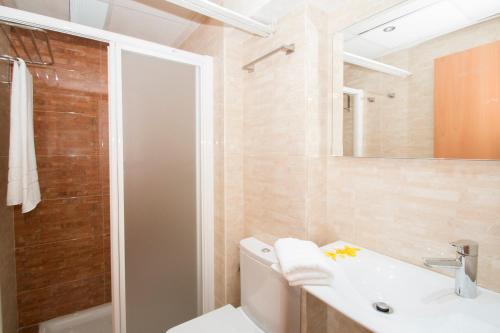 Kúpeľňa v ubytovaní Viveros Apartments